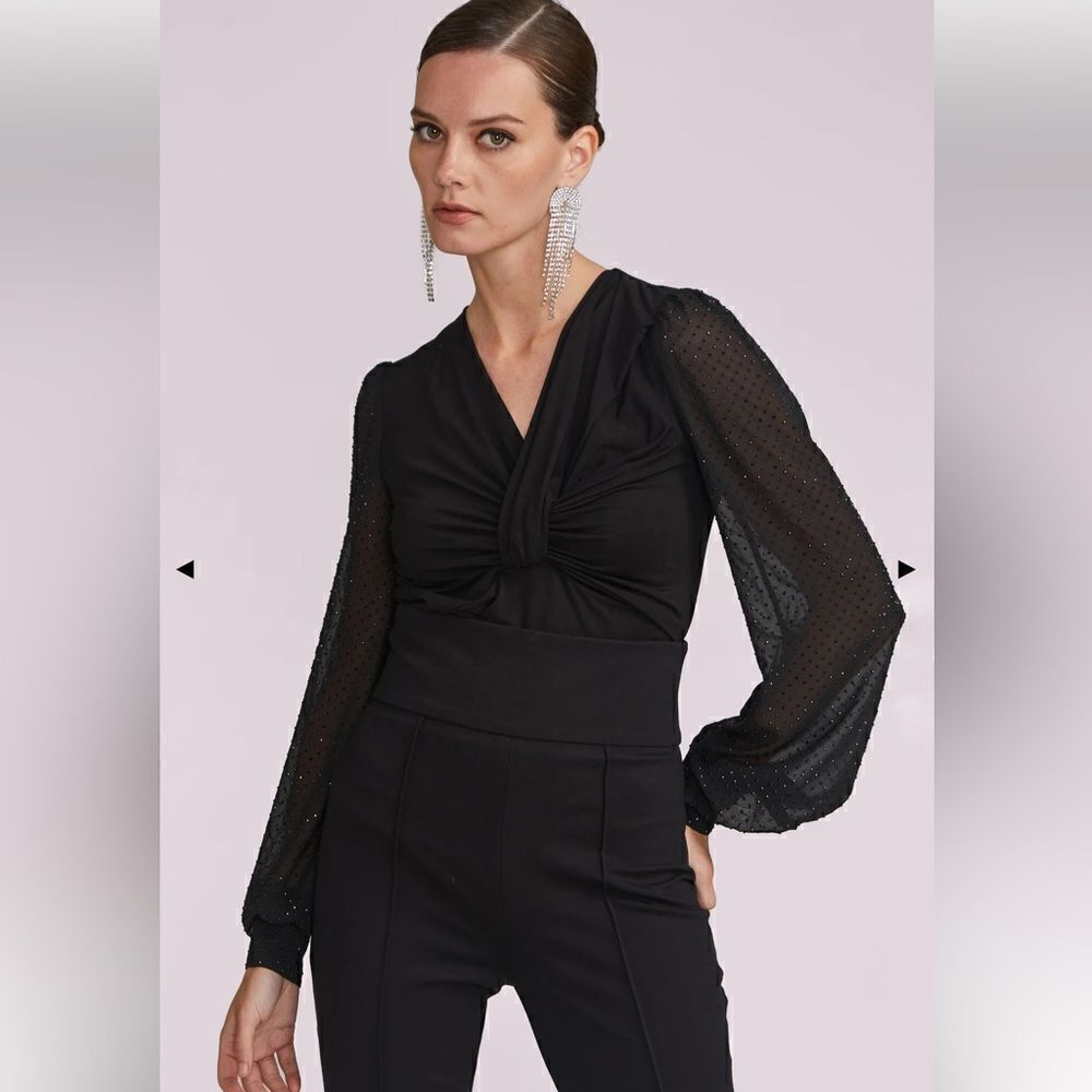 NWT Generation Love ROMI CRYSTAL TOP XS Black - Picture 13 of 13